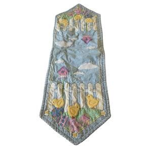 Blossoms & Blooms Easter Wall Table Chicks Birdhouse Spring Quilted Decor READ